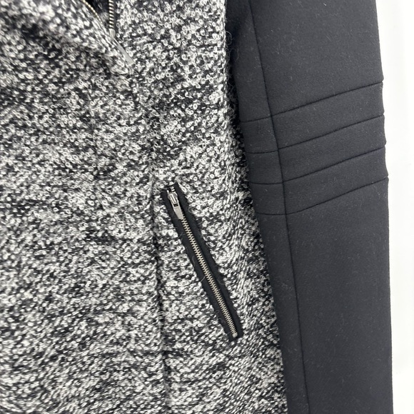 Diane von Furstenberg DVF Lulu Wool blend Boucle Long Coat Gray Black Women’s 0 - Picture 8 of 16